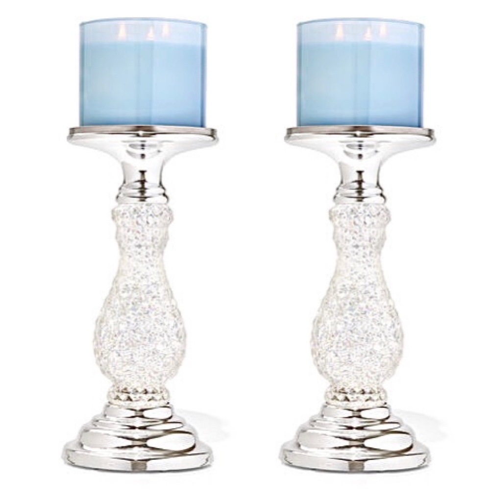 Bath & Body Works Swirling Glitter Pedestal Candle Holder